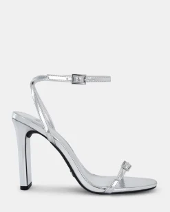 NALAR SILVER Slim Rectangular Heels