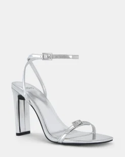 NALAR SILVER Slim Rectangular Heels