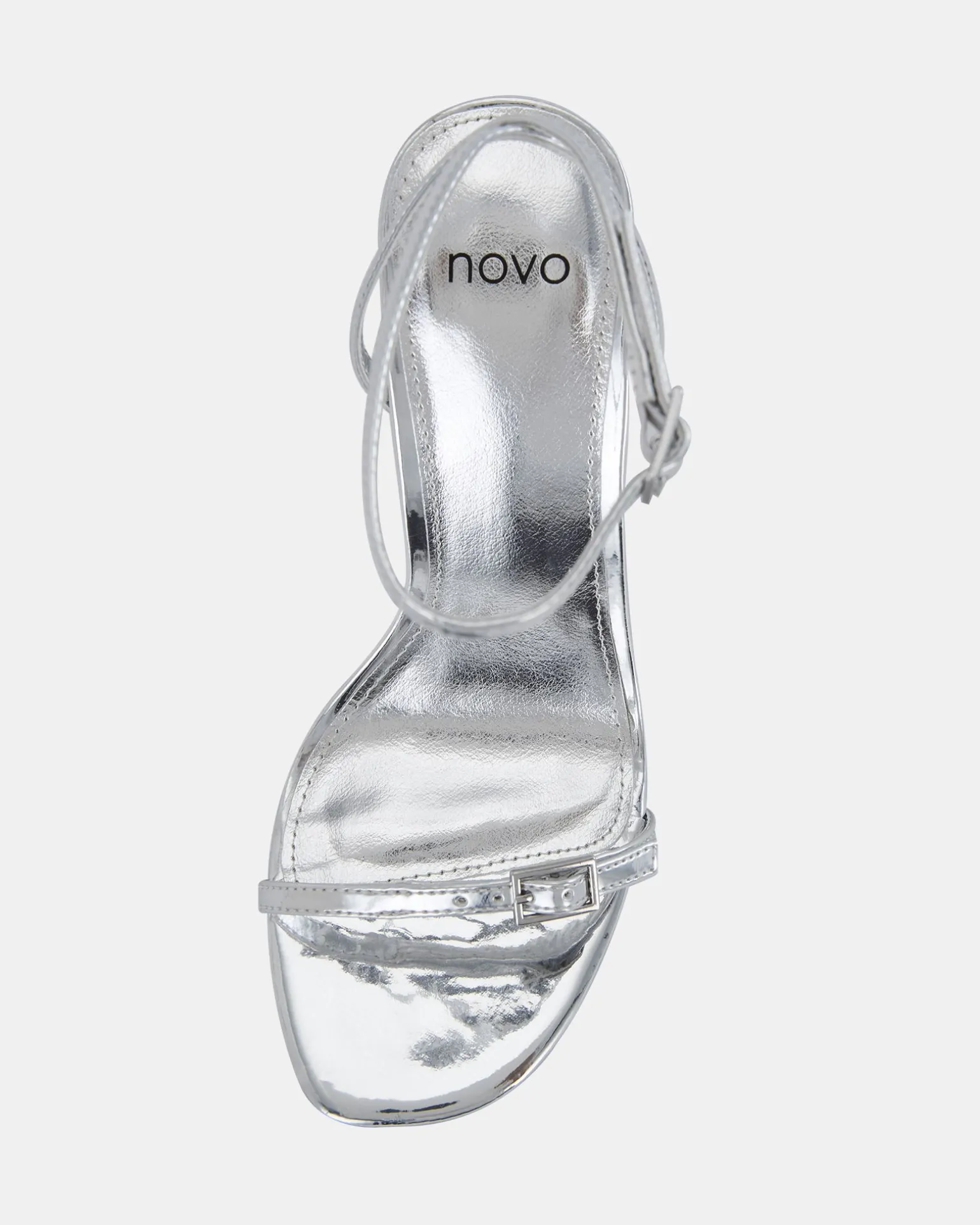 NALAR SILVER Slim Rectangular Heels