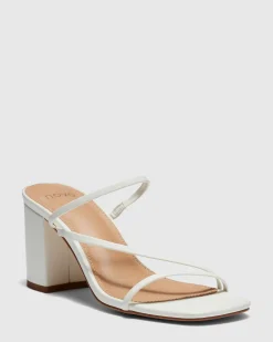 NATA WHITE Block Heels