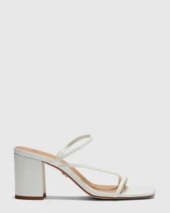 NATA WHITE Block Heels