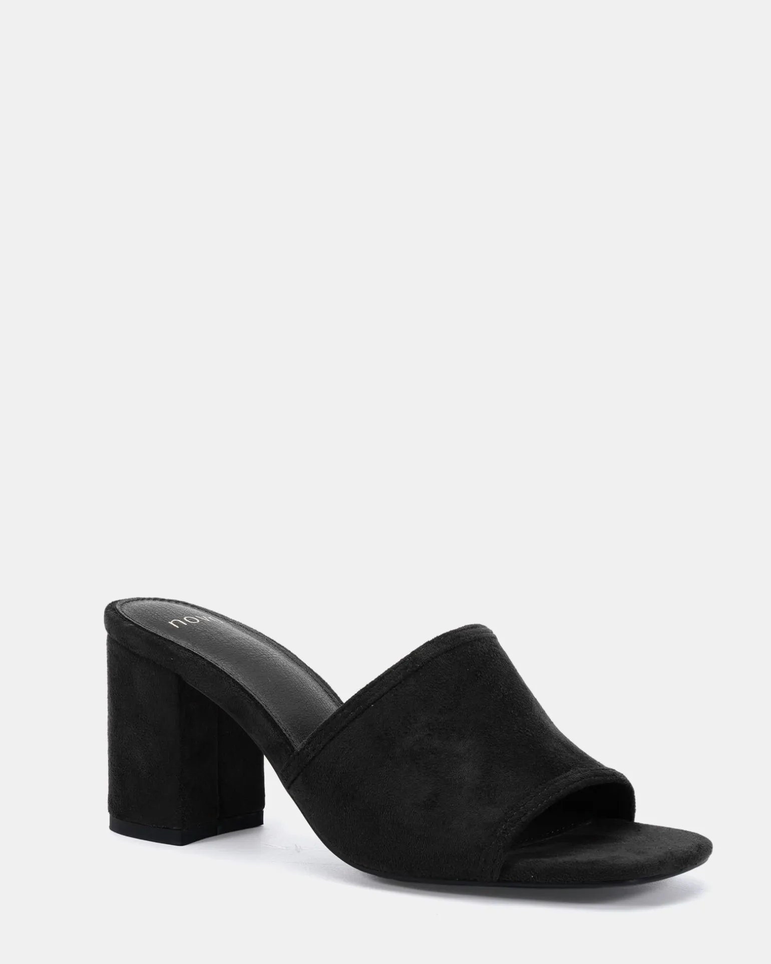 NICOLE Black Suede Mules