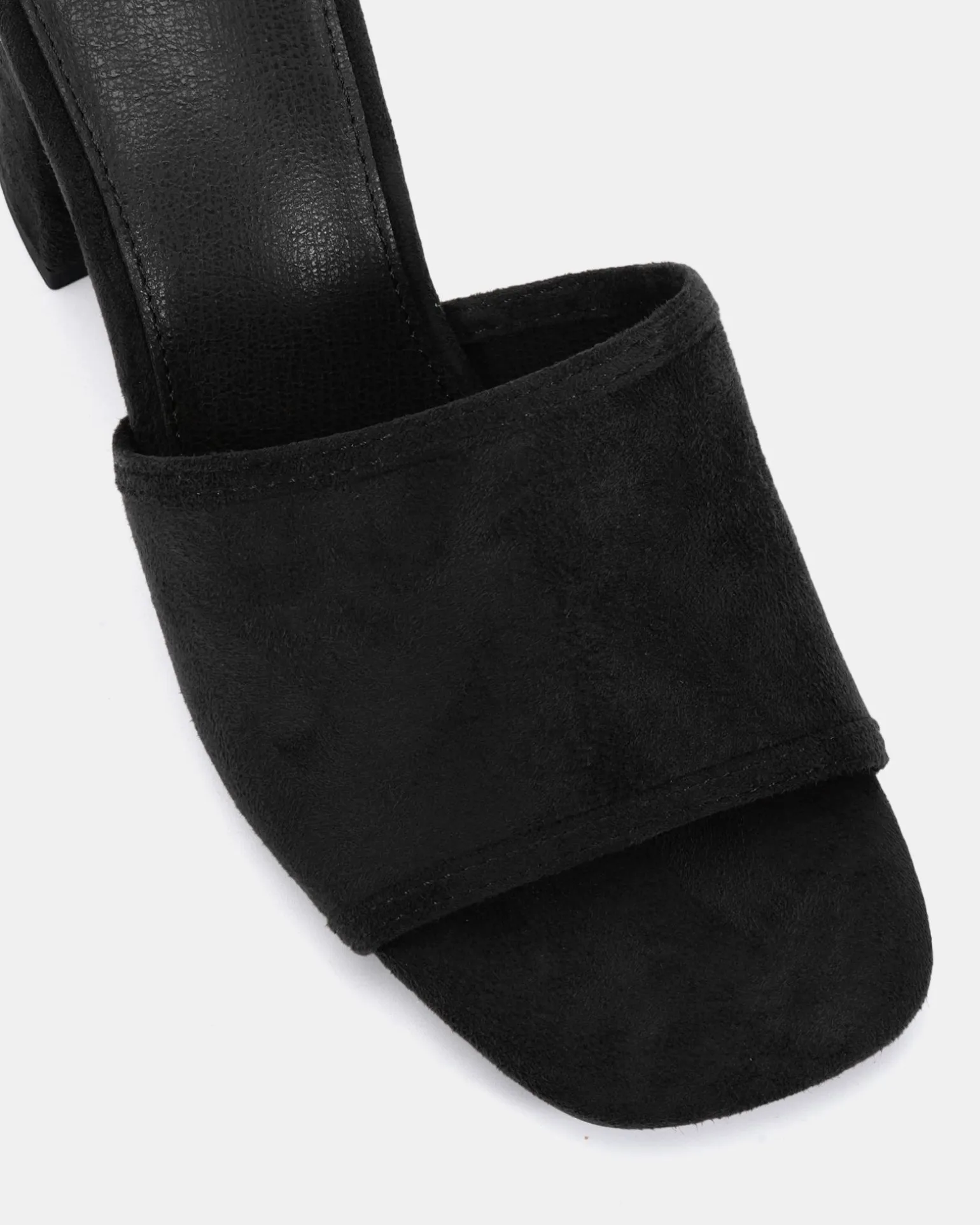 NICOLE Black Suede Mules