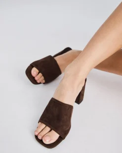 NICOLE ESPRESSO SUEDE Mules
