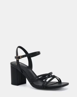 NIRELLA BLACK Block Heels