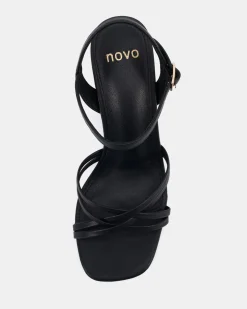 NIRELLA BLACK Block Heels