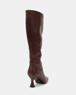 OCTAVIA WIDE MILK CHOCOLATE Long Boots