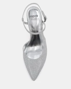 PAGODA SILVER High Heels