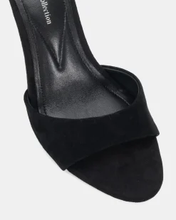 PALAN BLACK LEATHER SUEDE Mules