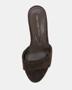PALAN ESPRESSO LEATHER SUEDE Mules