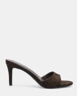 PALAN ESPRESSO LEATHER SUEDE Mules
