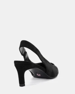 PALLY BLACK LEATHER SUEDE Pumps