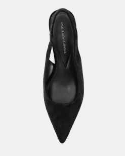 PALLY BLACK LEATHER SUEDE Pumps