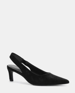 PALLY BLACK LEATHER SUEDE Pumps