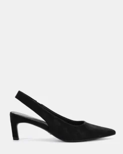 PALLY BLACK LEATHER SUEDE Pumps