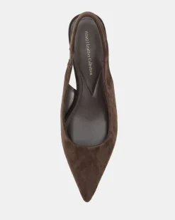 PALLY ESPRESSO LEATHER SUEDE Pumps