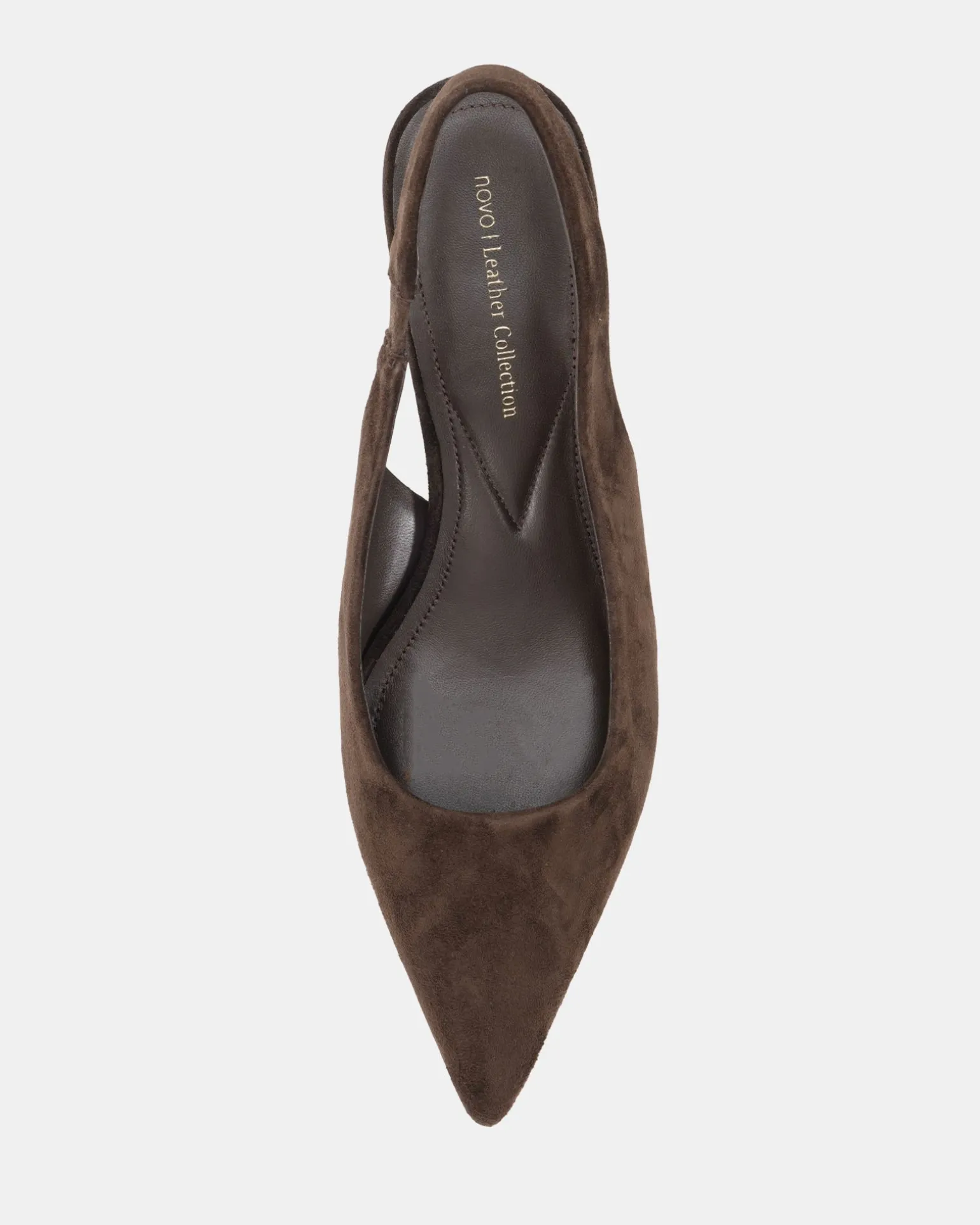 PALLY ESPRESSO LEATHER SUEDE Pumps