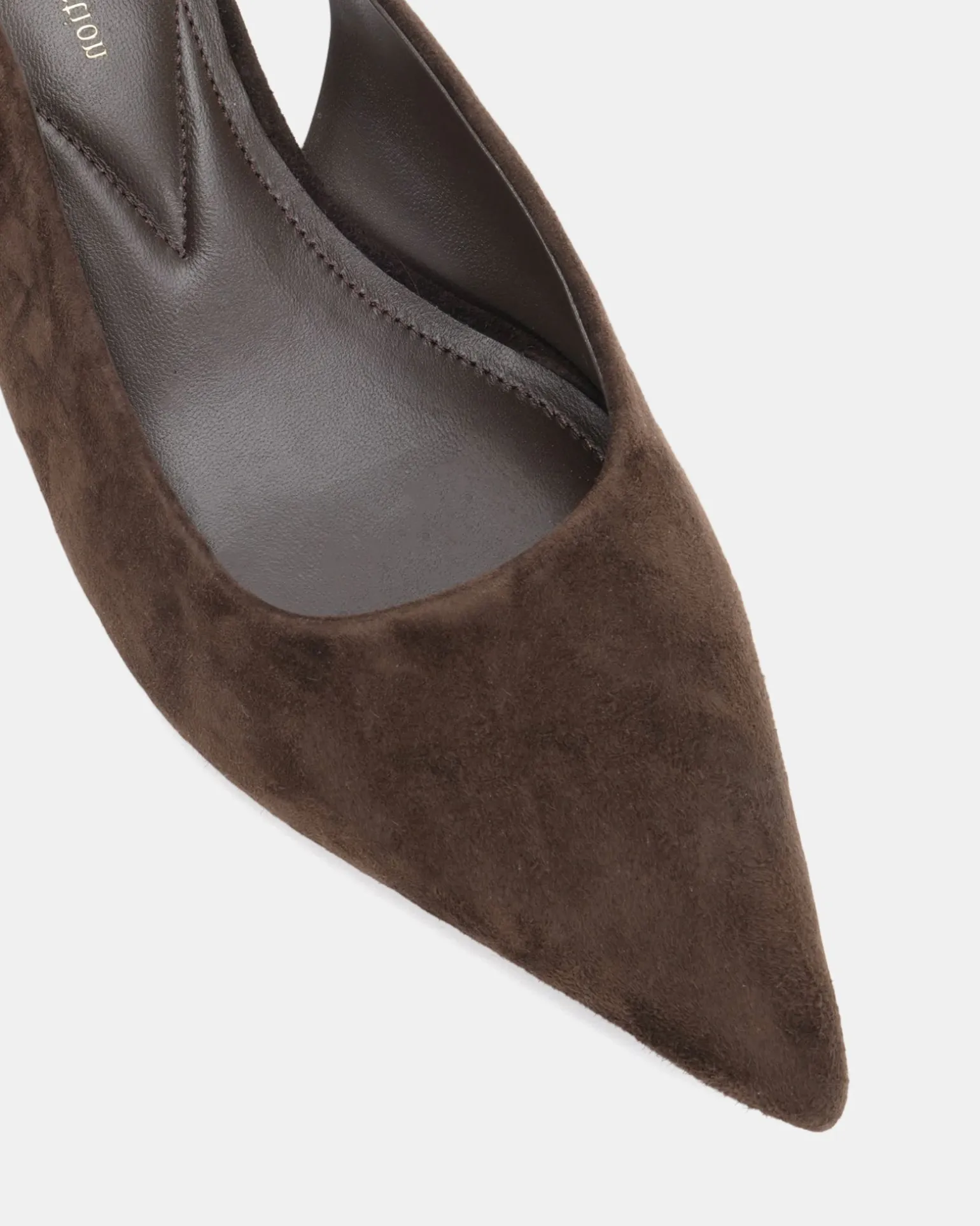PALLY ESPRESSO LEATHER SUEDE Pumps