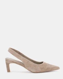 PALLY TAUPE LEATHER SUEDE Pumps