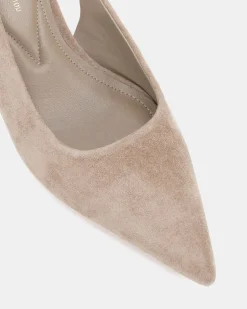 PALLY TAUPE LEATHER SUEDE Pumps