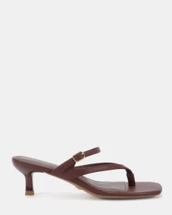 PATRIOT PLUM SMOOTH LEATHER Mules