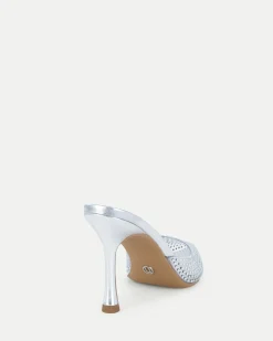 PATTI SILVER Closed Toe Heels