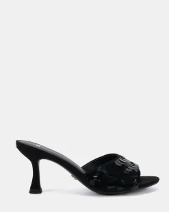 PEAR BLACK Mules
