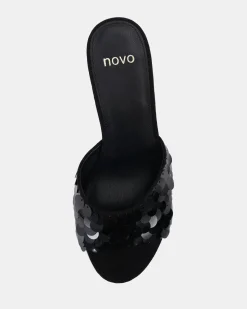 PEAR BLACK Mules