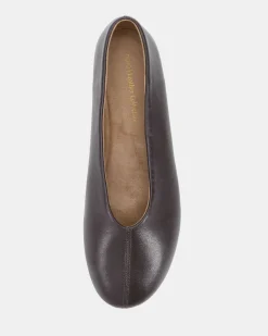 PELLO BLACK SMOOTH LEATHER Ballet Flats