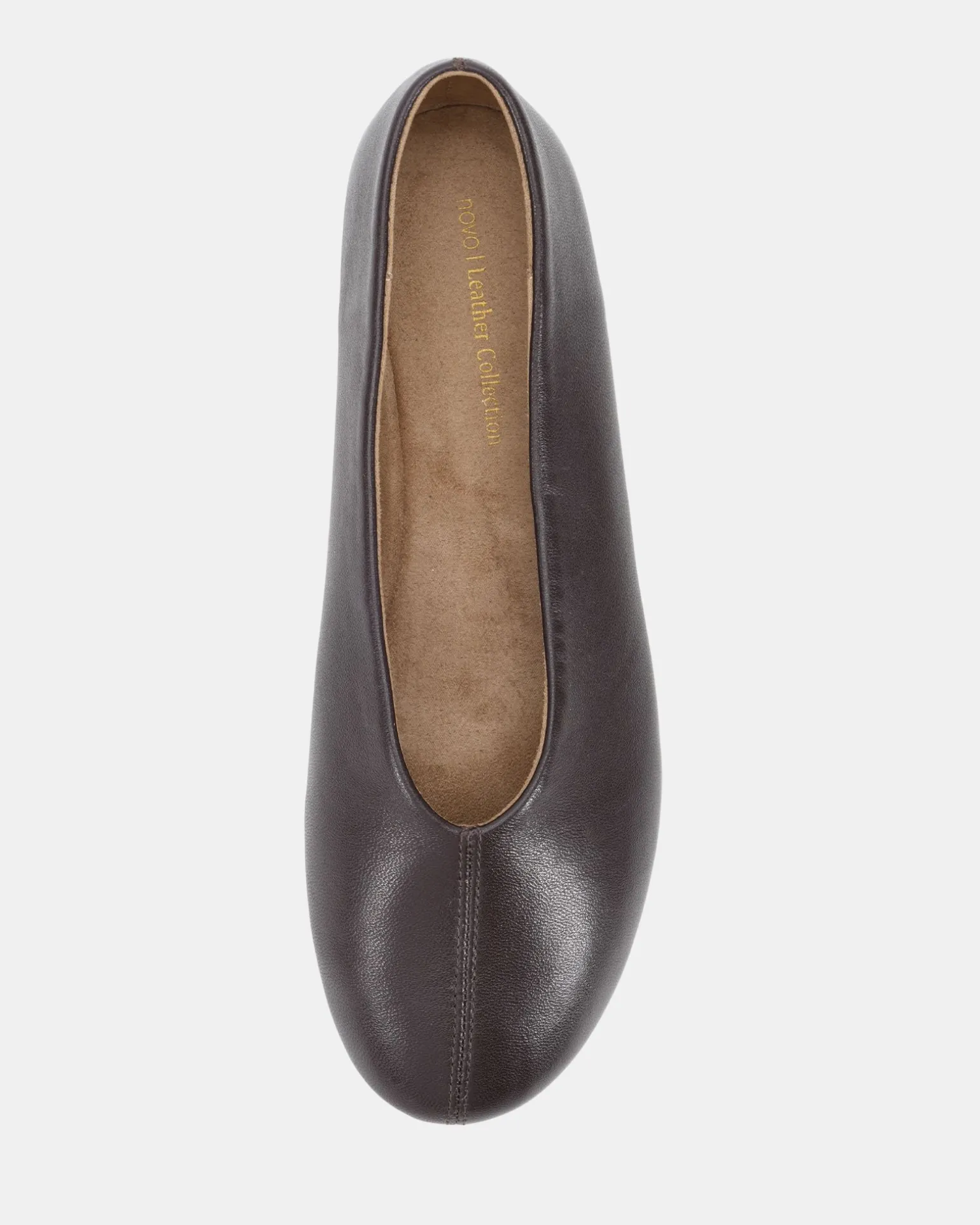 PELLO ESPRESSO SMOOTH LEATHER Ballet Flats