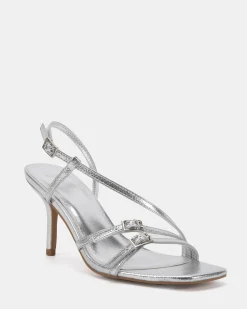 PRETEND SILVER High Heels