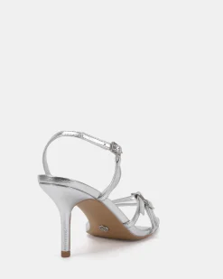 PRETEND SILVER High Heels