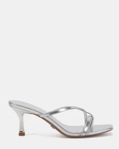 PUMPKIN SILVER High Heels