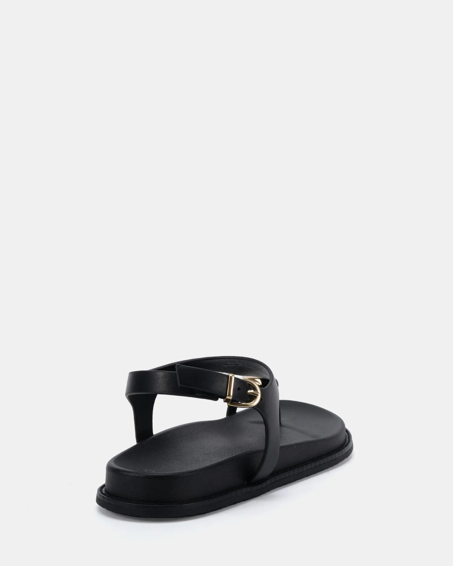 RHODA BLACK Flat Sandals
