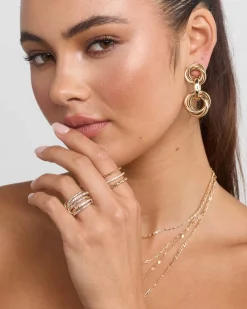 RING - DANI STACKABLE SILVER/GOLD Rings