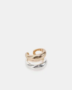 RING - DIA SILVER/GOLD Rings