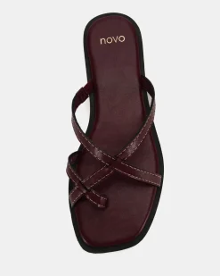 RORIE DEEP RED Sandals