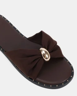 SAANVI ESPRESSO SUEDE Sandals