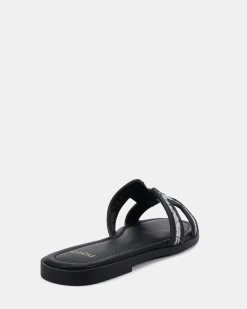 SACHIE BLACK TWEED Sandals