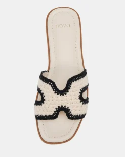 SACHIE CREAM CROCHET Sandals