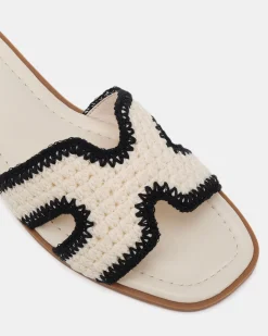SACHIE CREAM CROCHET Sandals