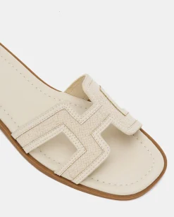 SACHIE CREAM LINEN Sandals