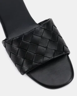 SAIGE BLACK Flat Sandals