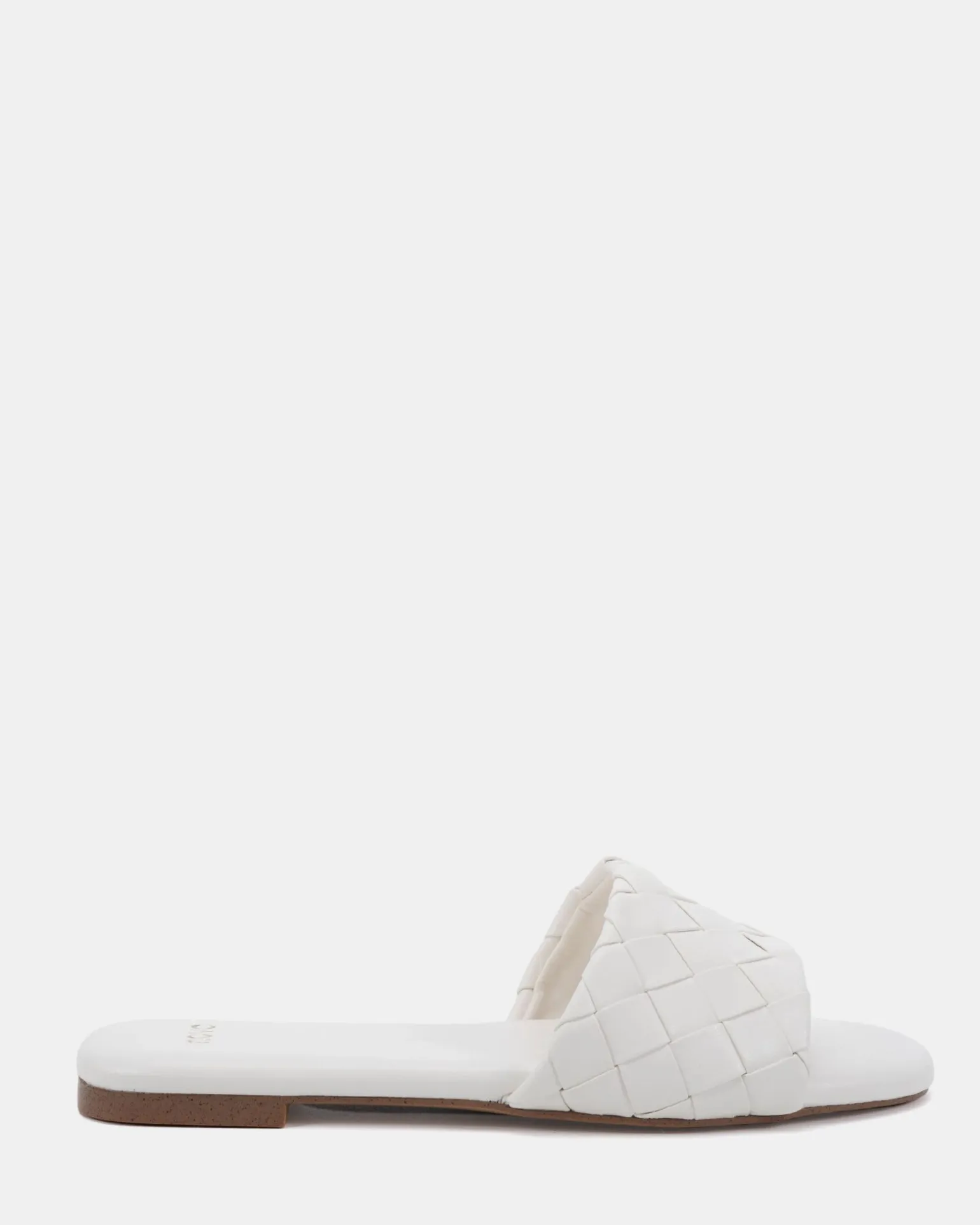 SAIGE WHITE Flat Sandals