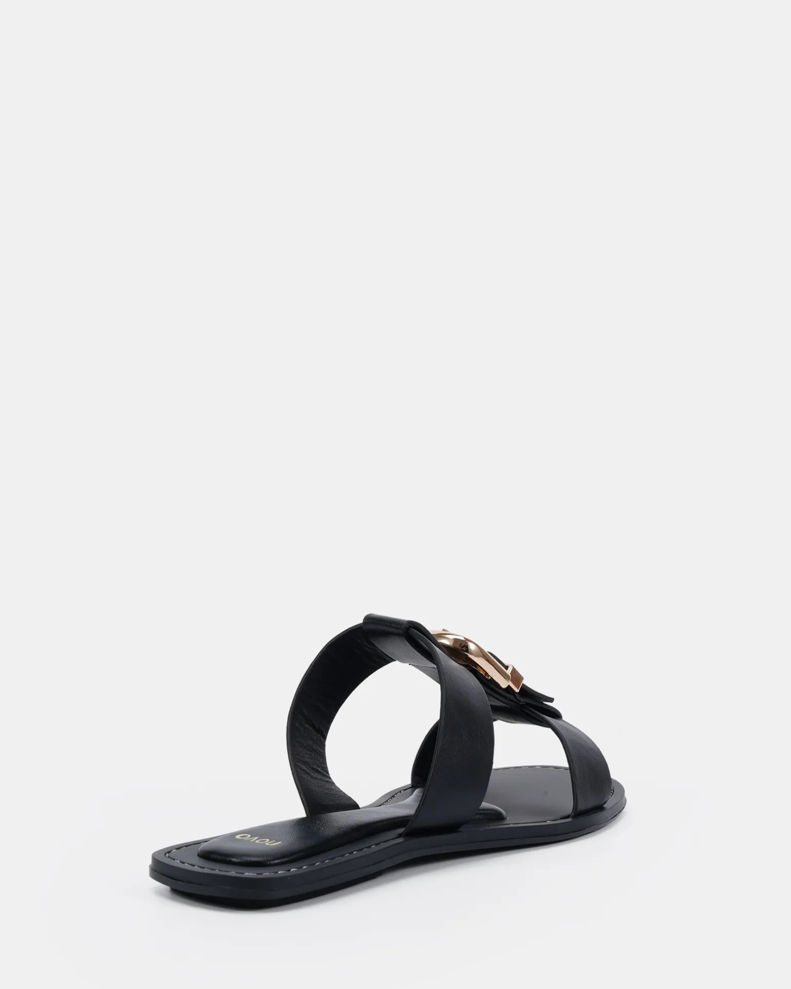 SANIYAH BLACK Flat Sandals