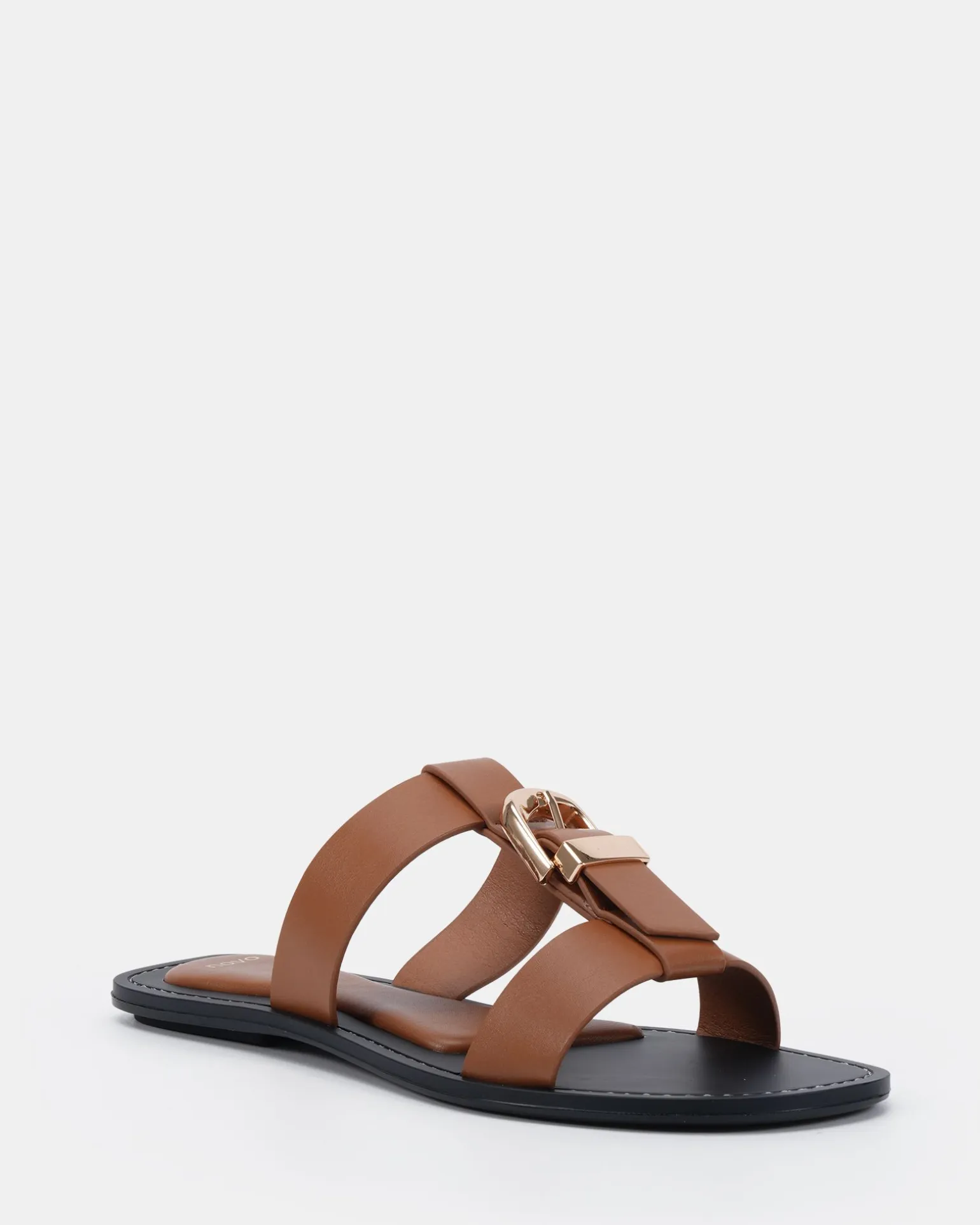 SANIYAH CAMEL Flat Sandals