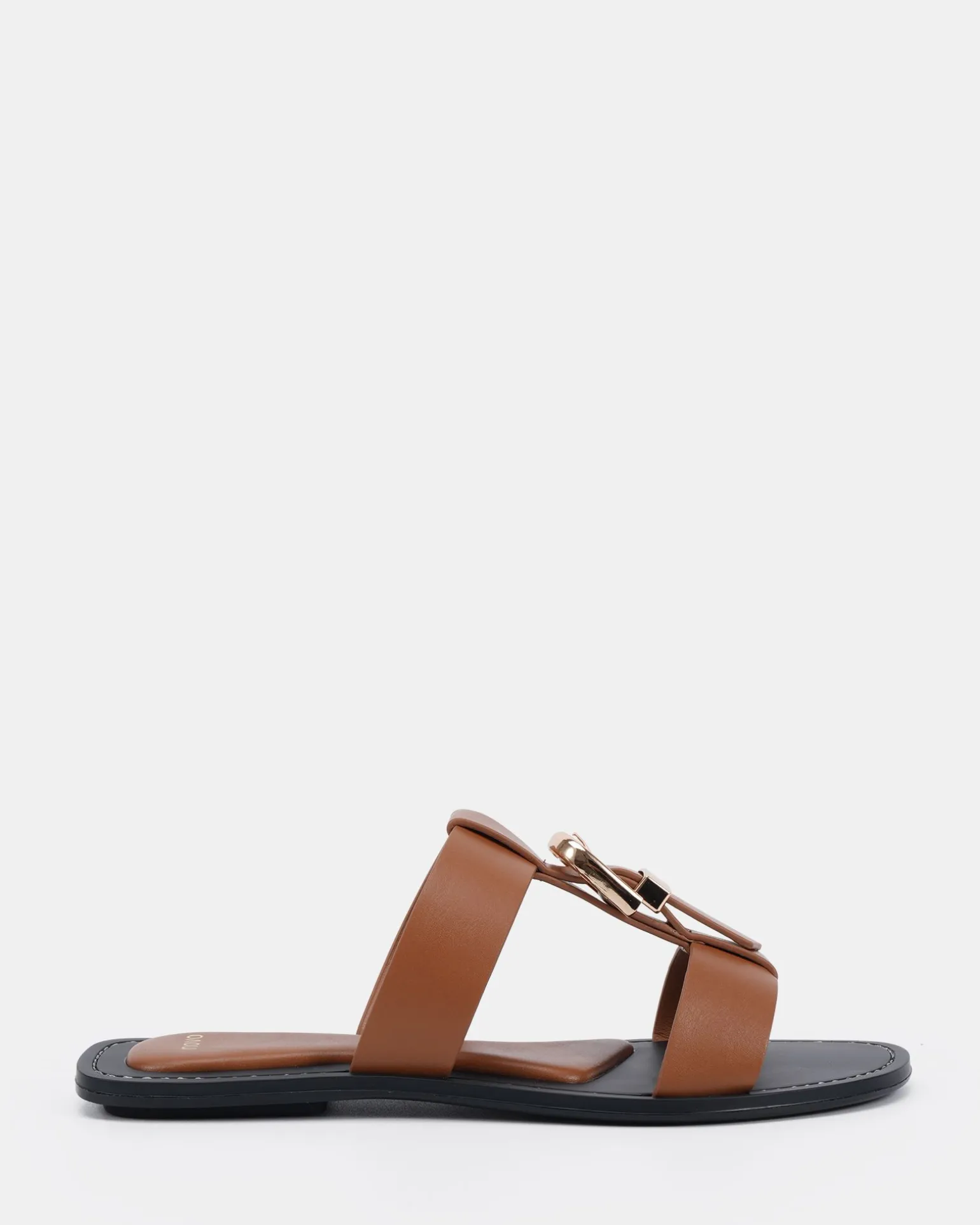 SANIYAH CAMEL Flat Sandals
