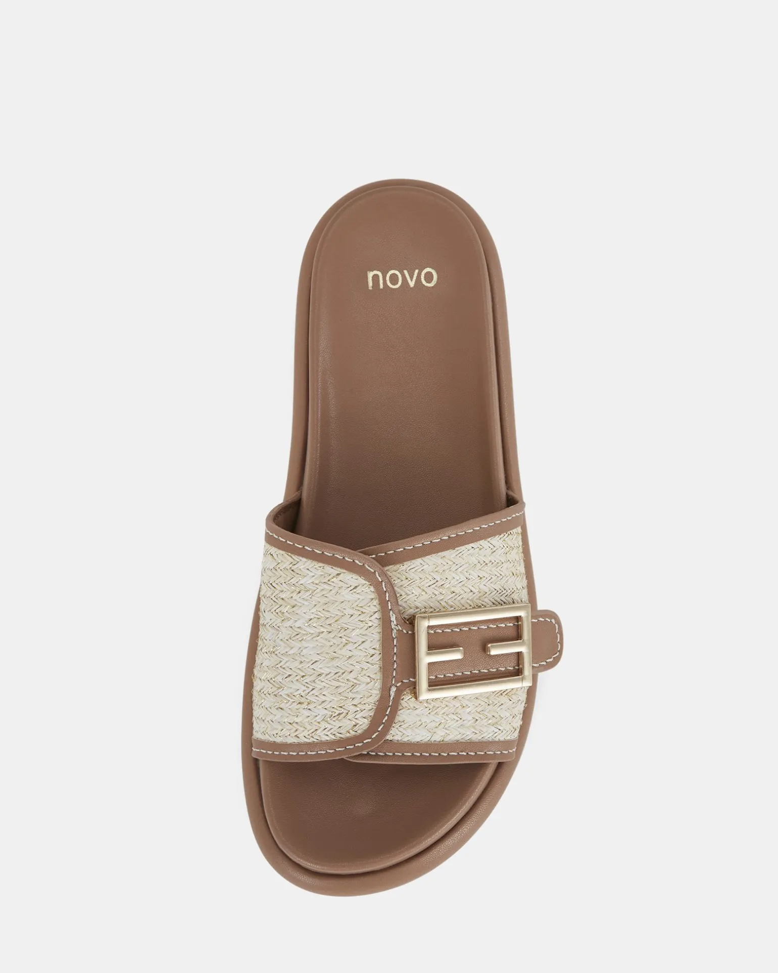 SANNA METALLIC RAFFIA Sandals