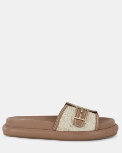 SANNA METALLIC RAFFIA Sandals