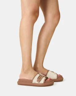 SANNA METALLIC RAFFIA Sandals